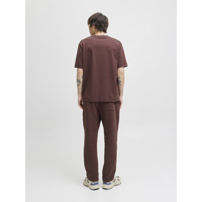 JACK & JONES Norrebro Broderet T-shirt - Deep Mahogany