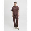 JACK & JONES Norrebro Broderet T-shirt - Deep Mahogany