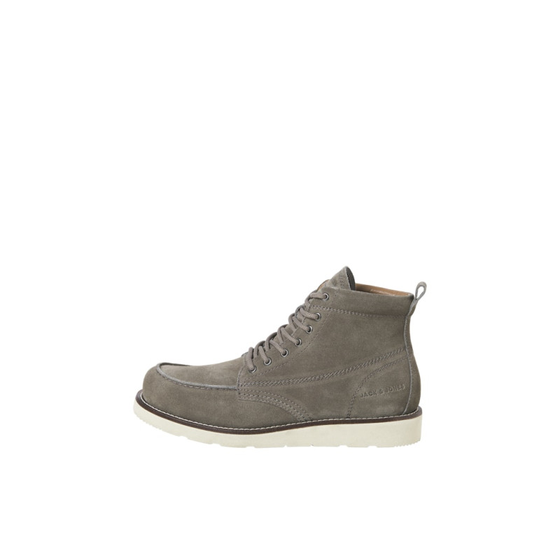 JACK & JONES Toronto Leather Boots - Grey
