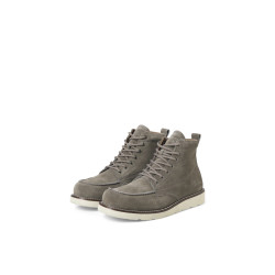 JACK & JONES Toronto Leather Boots - Grey