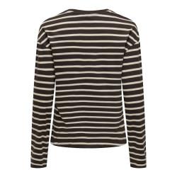 ONLY New Soph L/S Bluse - Black Coffee / Birch