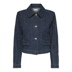 JDY Lady Denim Shacket - Dark Blue Denim