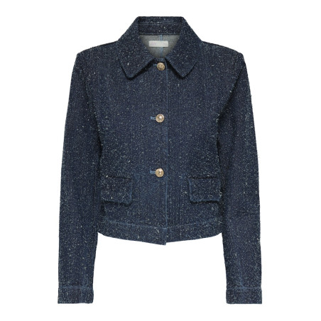 JDY Lady Denim Shacket - Dark Blue Denim