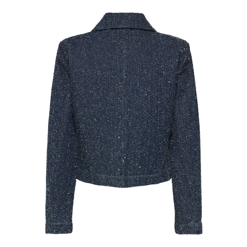 JDY Lady Denim Shacket - Dark Blue Denim
