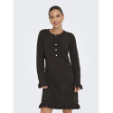 ONLY Mera L/S Strik Kjole - Chocolate Torte