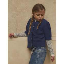 NAME IT KIDS Nabeth S/S Strik Cardigan - Blueprint