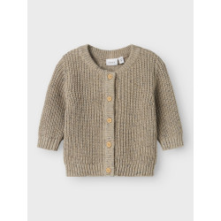 NAME IT BABY Norman L/S Strik Cardigan - Island Fossil