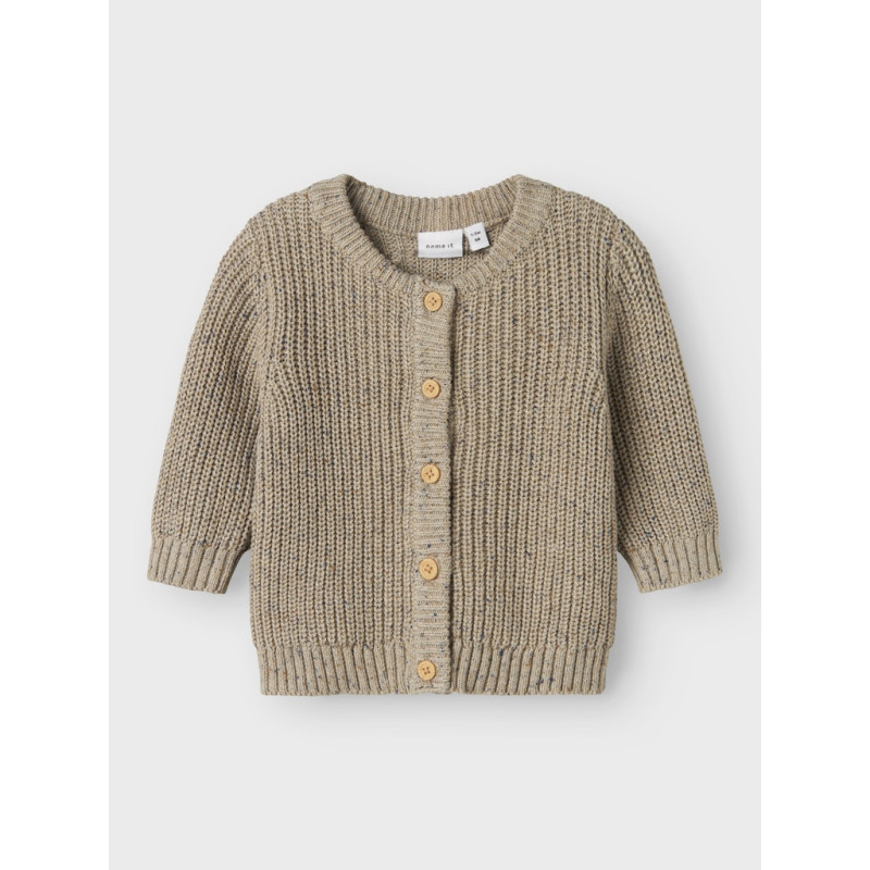 NAME IT BABY Norman L/S Strik Cardigan - Island Fossil