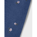 NAME IT KIDS Rose Broderede Jeans 8711 - Dark Blue Denim