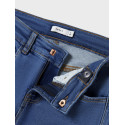 NAME IT KIDS Rose Broderede Jeans 8711 - Dark Blue Denim