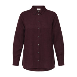 ONLY CARMAKOMA Bay L/S Skjorte - Winetasting