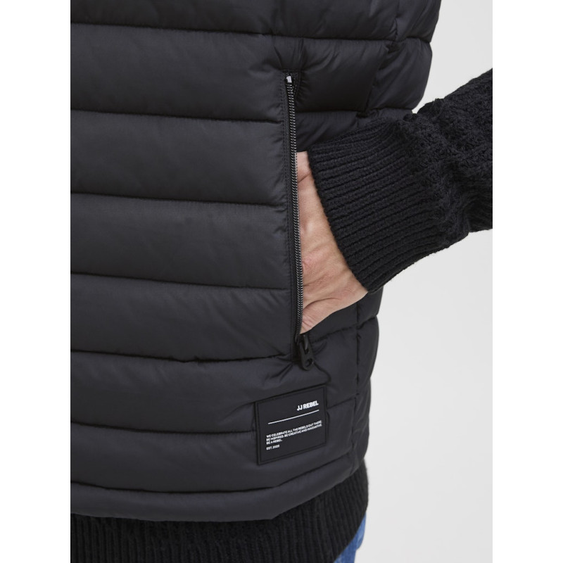JJ REBEL Gazing Puffer Vest - Sort