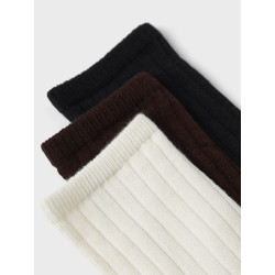 NAME IT KIDS Oda 3-Pak Strømper - Seal Brown