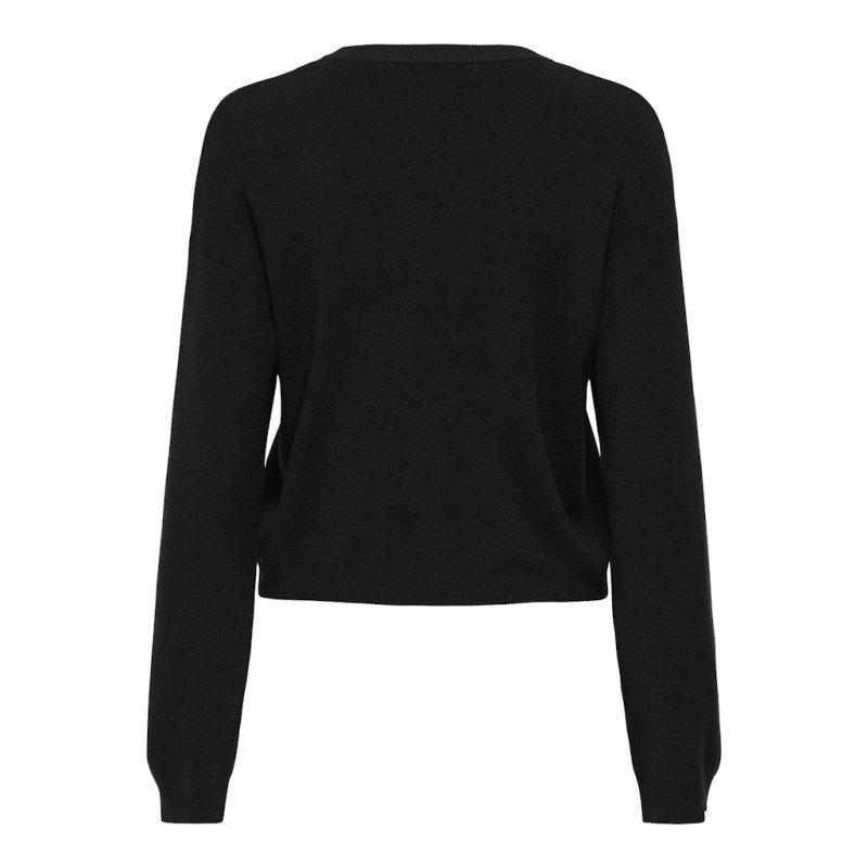 JDY Eris L/S Strik Pullover - Sort