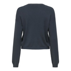 JDY Eris L/S Strik Pullover - Ebony