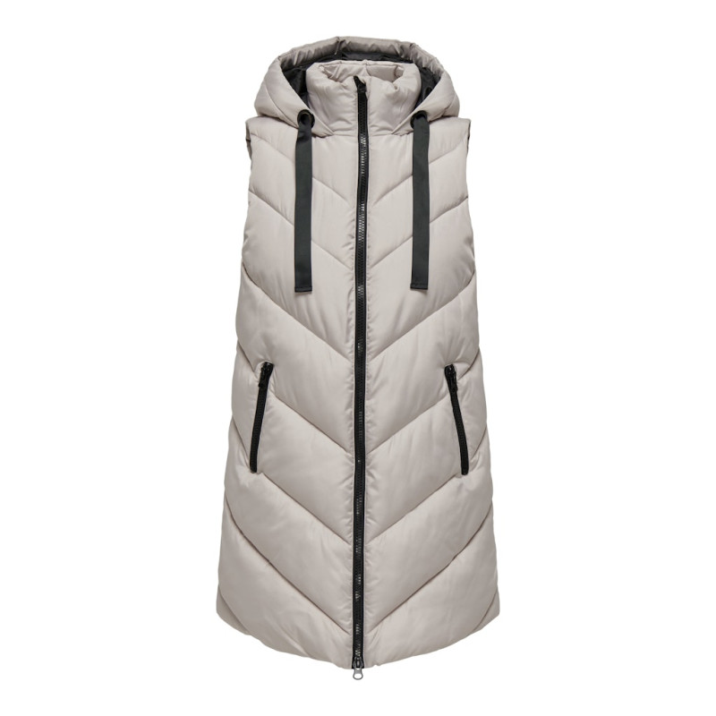 JDY Skylar Puffer Vest - Chateau Gray