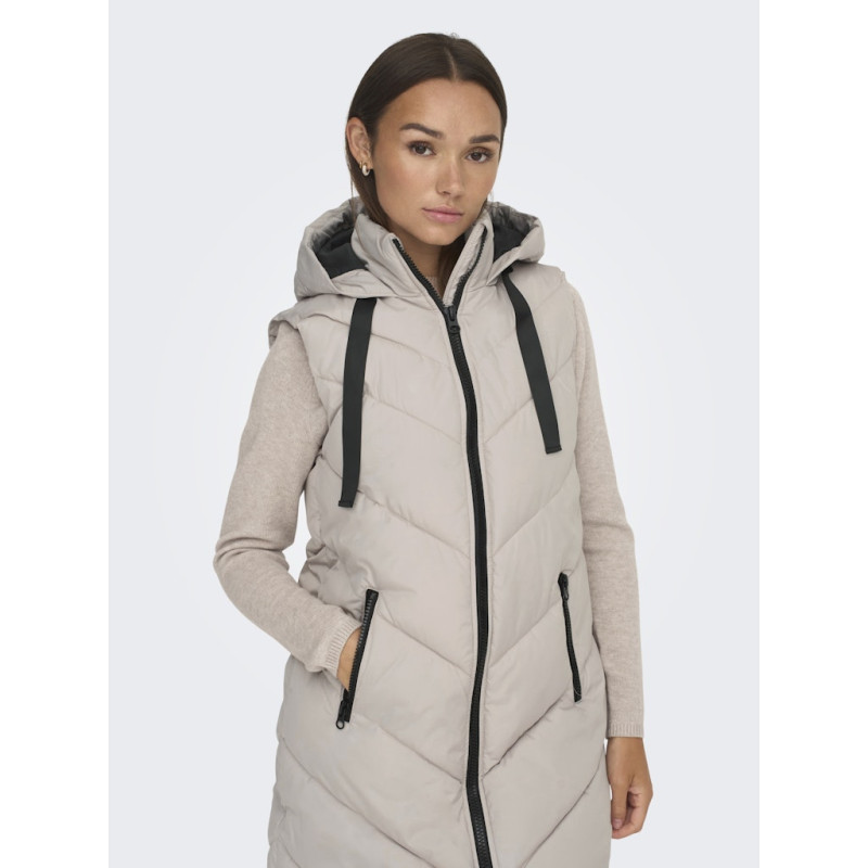 JDY Skylar Puffer Vest - Chateau Gray