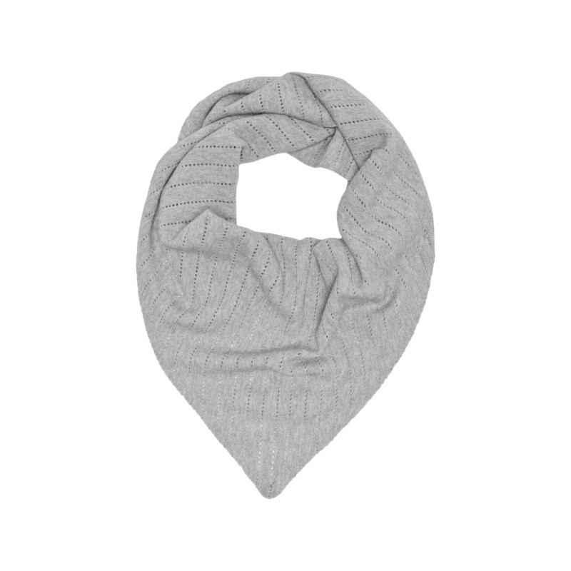 ONLY Feodora Trekantet Tørklæde - Light Grey Melange