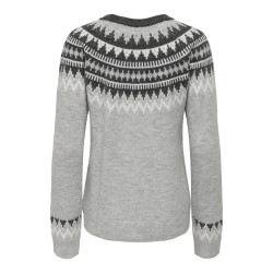 ONLY Helena L/S Strik Sweater - Dark Grey Melange