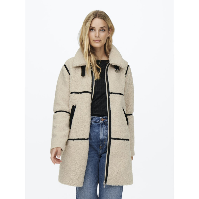 JDY Frosty Teddy Jakke - Birch