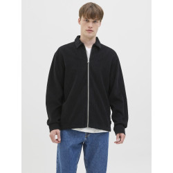 JJ REBEL Damon Fløjl L/S Overshirt - Sort