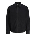 JJ REBEL Damon Fløjl L/S Overshirt - Sort