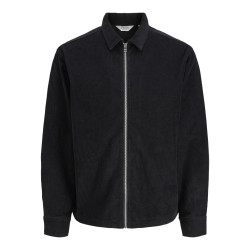 JJ REBEL Damon Fløjl L/S Overshirt - Sort