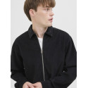 JJ REBEL Damon Fløjl L/S Overshirt - Sort