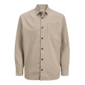 JJ REBEL Edge L/S Overshirt - Roasted Cashew