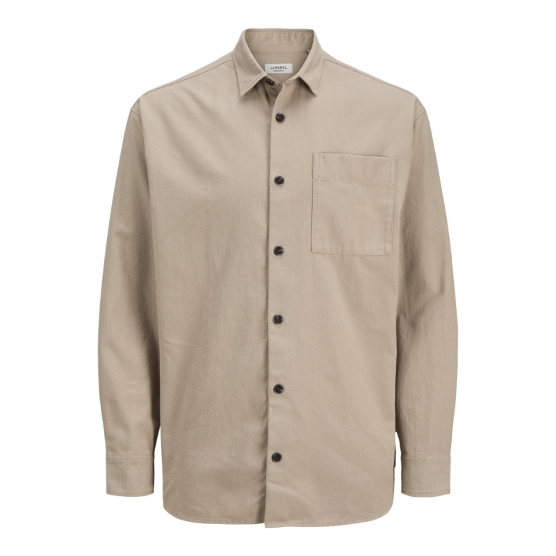 JJ REBEL Edge L/S Overshirt - Roasted Cashew