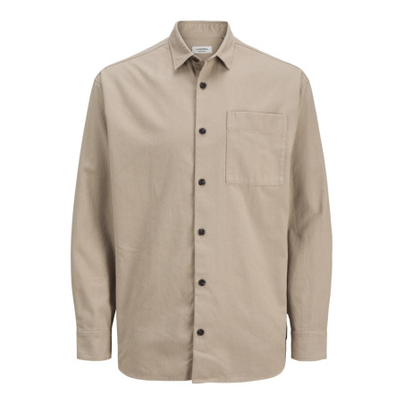 JJ REBEL Edge L/S Overshirt - Roasted Cashew