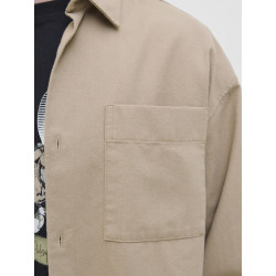 JJ REBEL Edge L/S Overshirt - Roasted Cashew