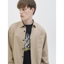 JJ REBEL Edge L/S Overshirt - Roasted Cashew