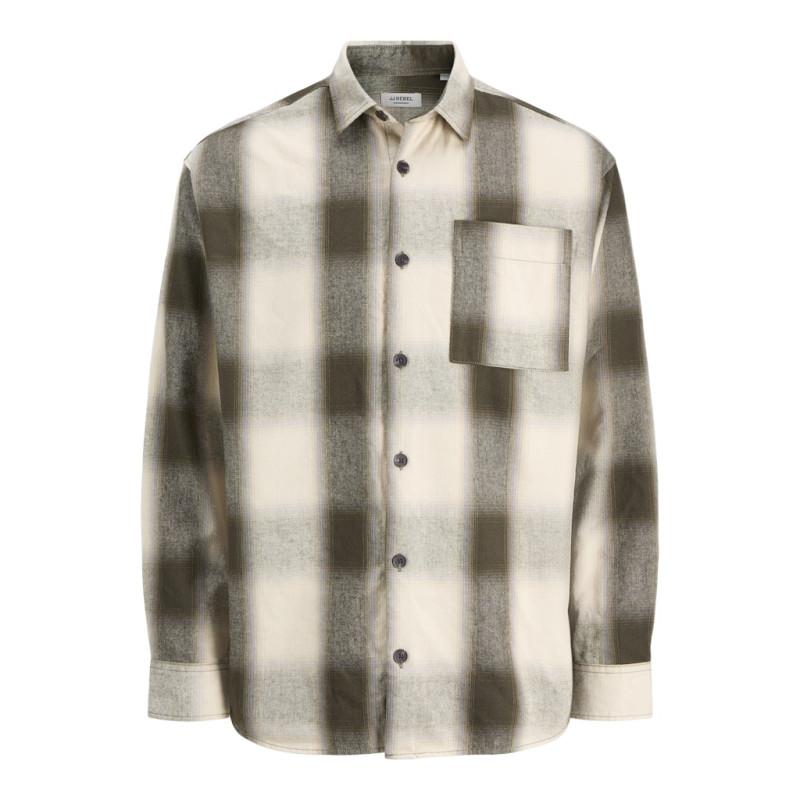 JJ REBEL Edge L/S Overshirt - Cloud Dancer