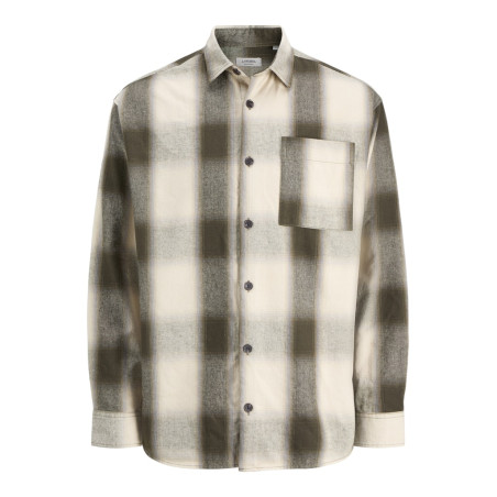JJ REBEL Edge L/S Overshirt - Cloud Dancer