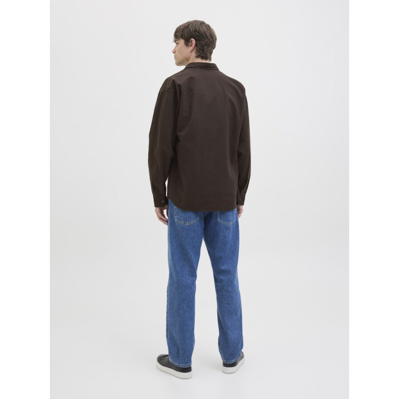 JJ REBEL Edge L/S Overshirt - Chocolate Torte