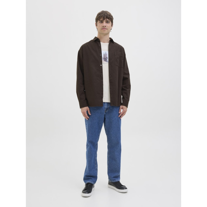 JJ REBEL Edge L/S Overshirt - Chocolate Torte