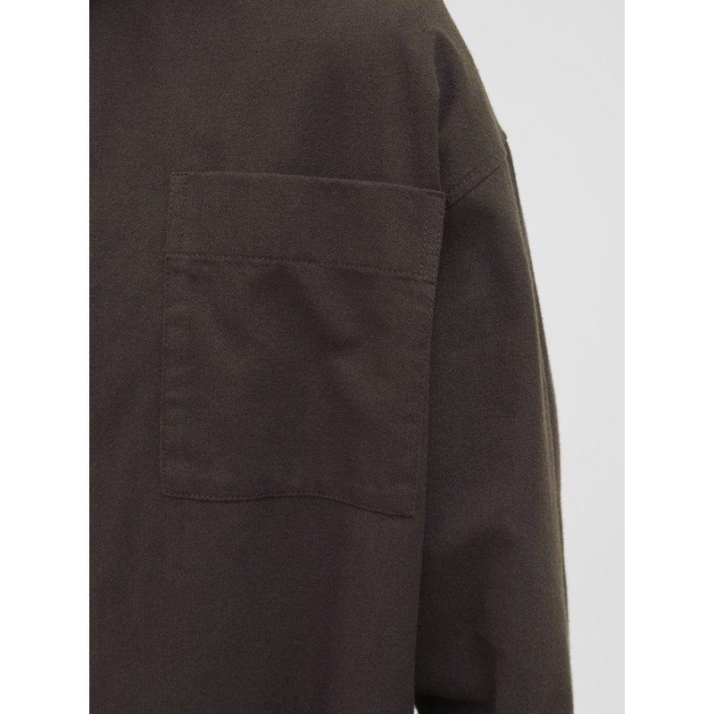 JJ REBEL Edge L/S Overshirt - Chocolate Torte