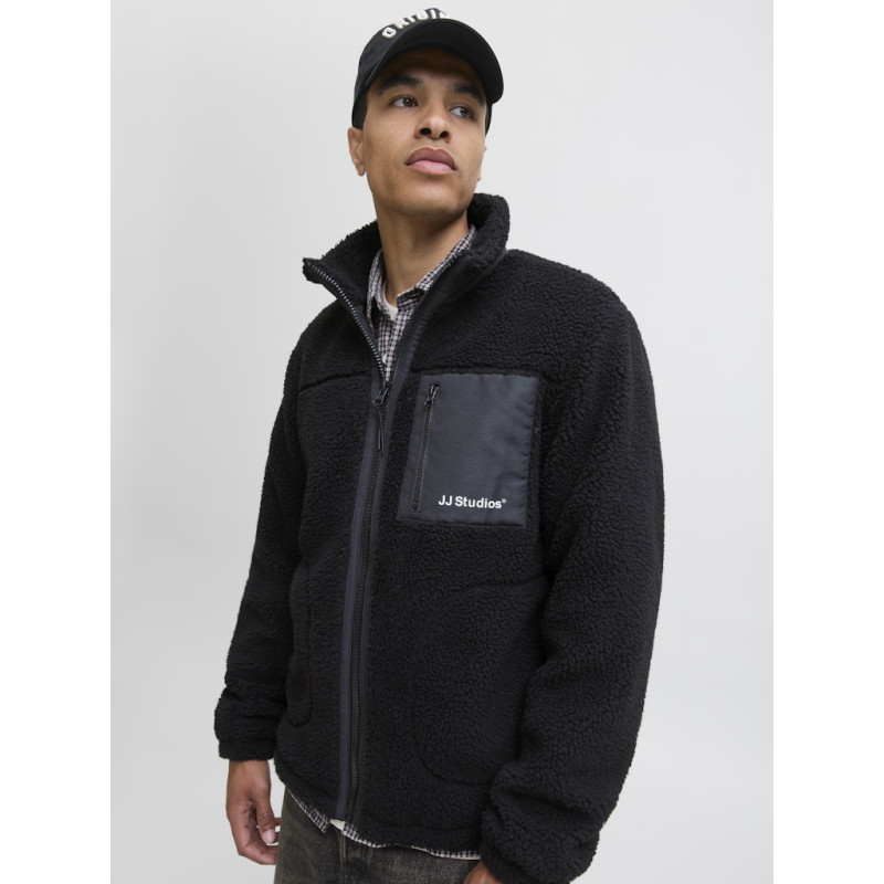 JACK & JONES Soho Teddy Jakke - Sort