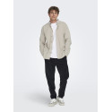 ONLY & SONS Michael L/S Fløjl Skjorte - Silver Lining