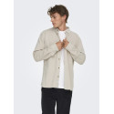 ONLY & SONS Michael L/S Fløjl Skjorte - Silver Lining