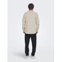 ONLY & SONS Michael L/S Fløjl Skjorte - Silver Lining