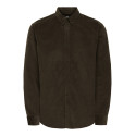 ONLY & SONS Michael L/S Fløjl Skjorte - Demitasse