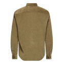 ONLY & SONS Michael L/S Fløjl Skjorte - Otter