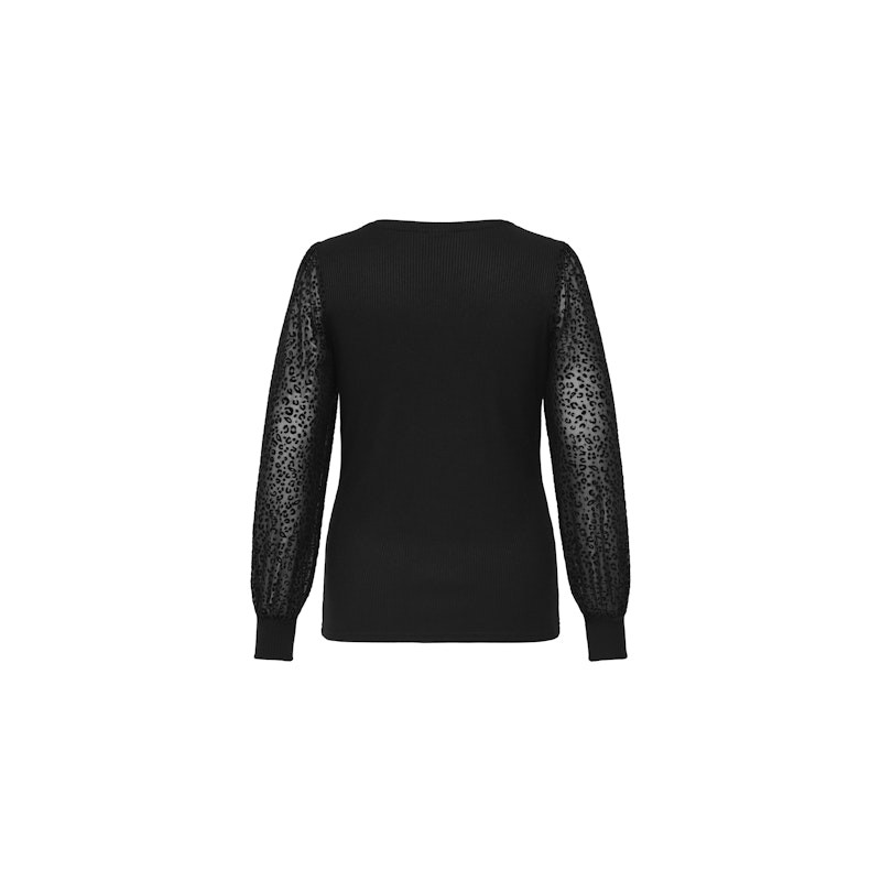 ONLY CARMAKOMA Velena L/S Bluse - Sort