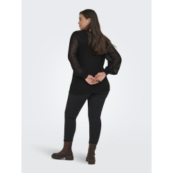 ONLY CARMAKOMA Velena L/S Bluse - Sort