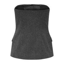ONLY Marnie S/L Vest - Dark Grey Melange