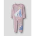 NAME IT MINI Aplisa Frozen L/S Natsæt - Keepsake Lilac