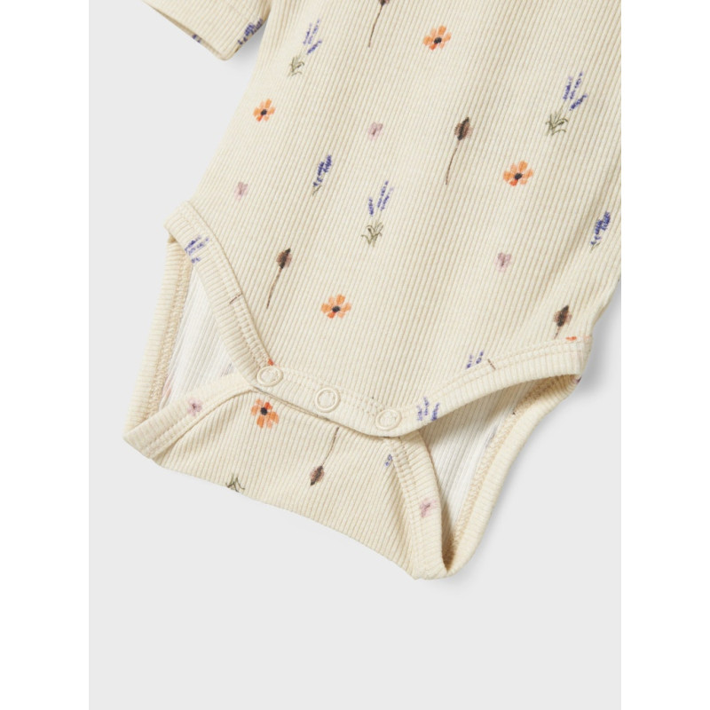 NAME IT BABY Ohio L/S Bodystocking - Peyote Melange