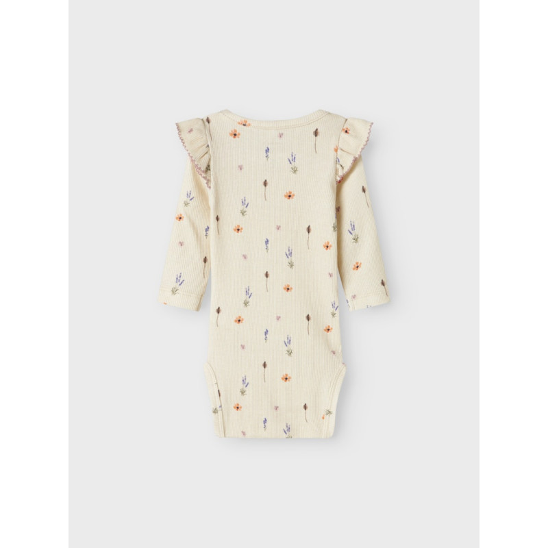 NAME IT BABY Ohio L/S Bodystocking - Peyote Melange
